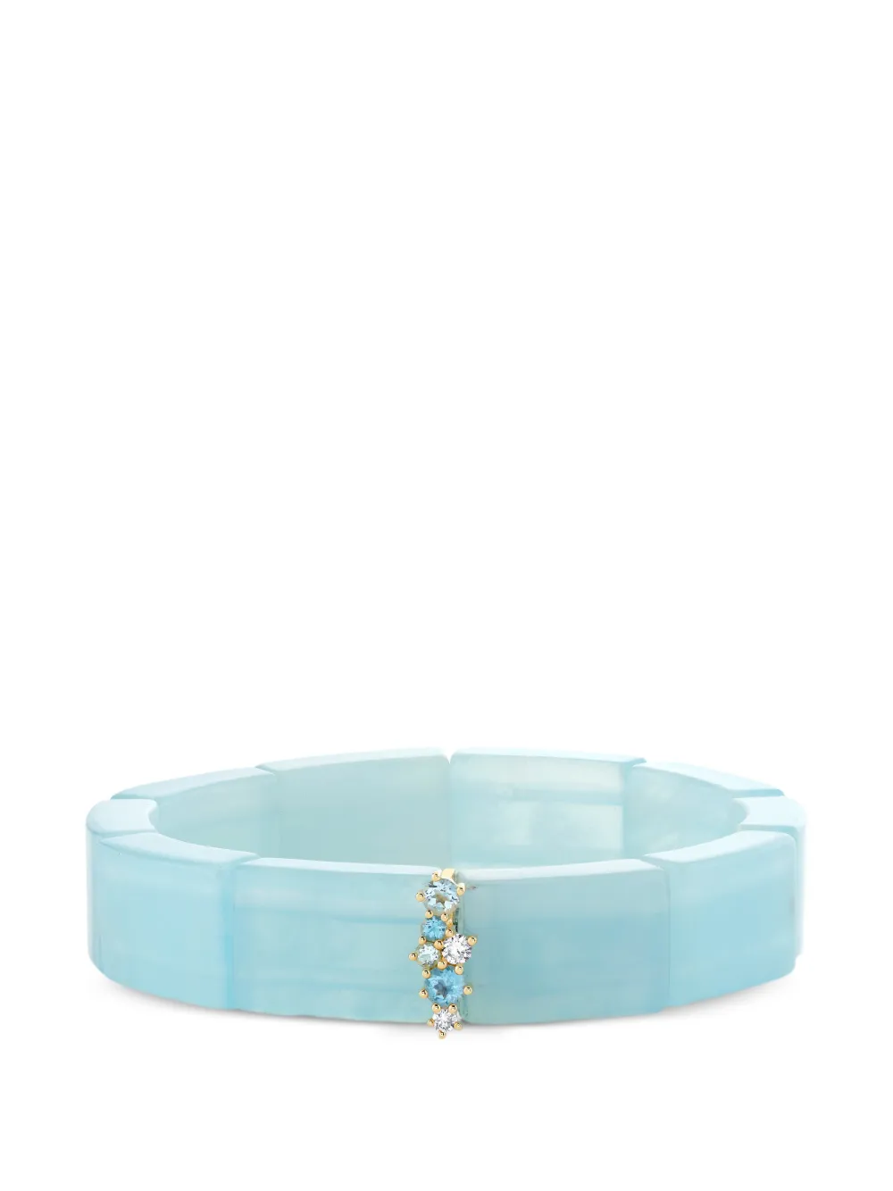Sydney Evan Spacerarmband mit Aquamarin und Diamanten - Blau