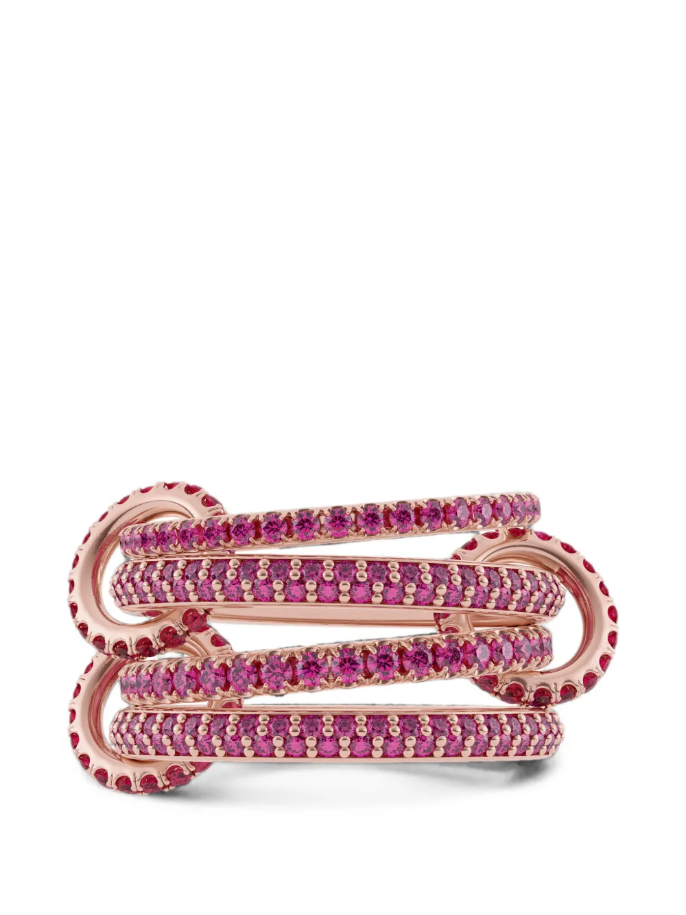 Spinelli Kilcollin Anello Delphinus Rouge Petite con rubino e zaffiro - Rosa
