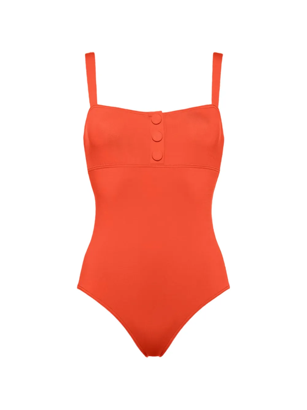 ERES Dahabiya button-detail swimsuit - Arancione