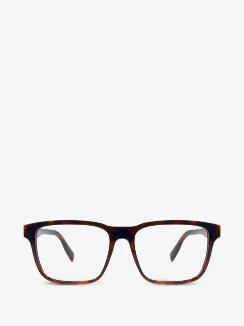 Lacoste tortoiseshell-effect square-frame glasses