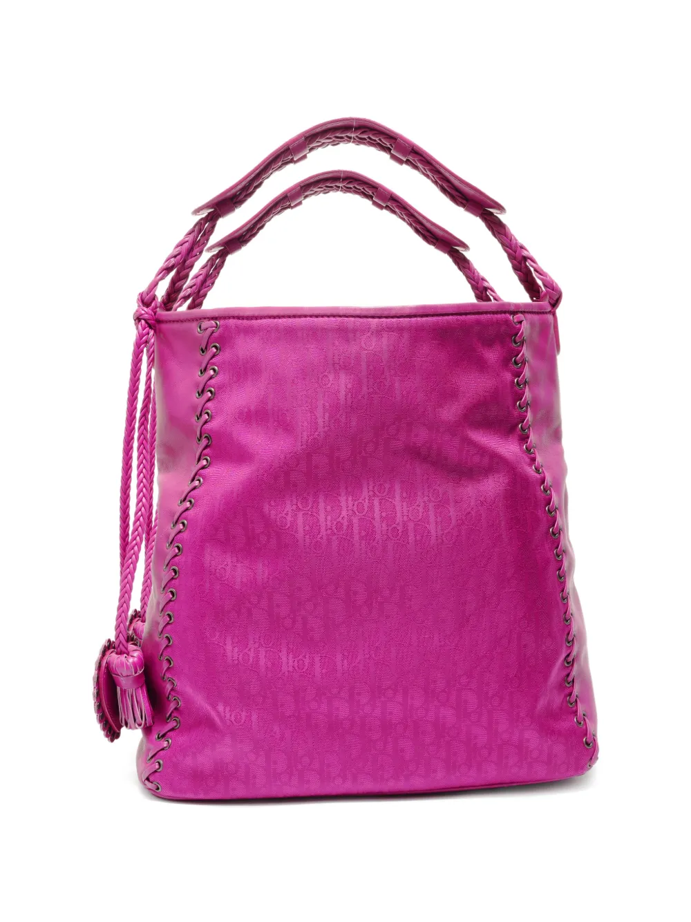 Christian Dior Pre-Owned 2007 Trotter lace-up shoulder bag - Rosa