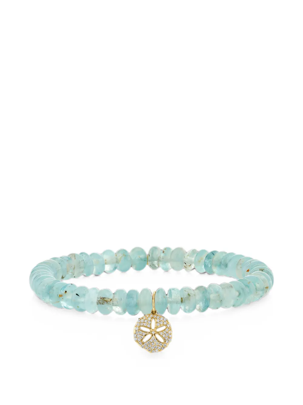 Sydney Evan Armband mit Diamanten und Aquamarin - Gold