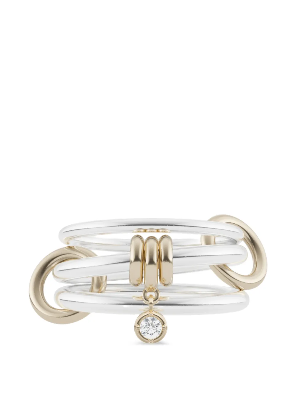 Spinelli Kilcollin Anello Piera con diamanti - Argento