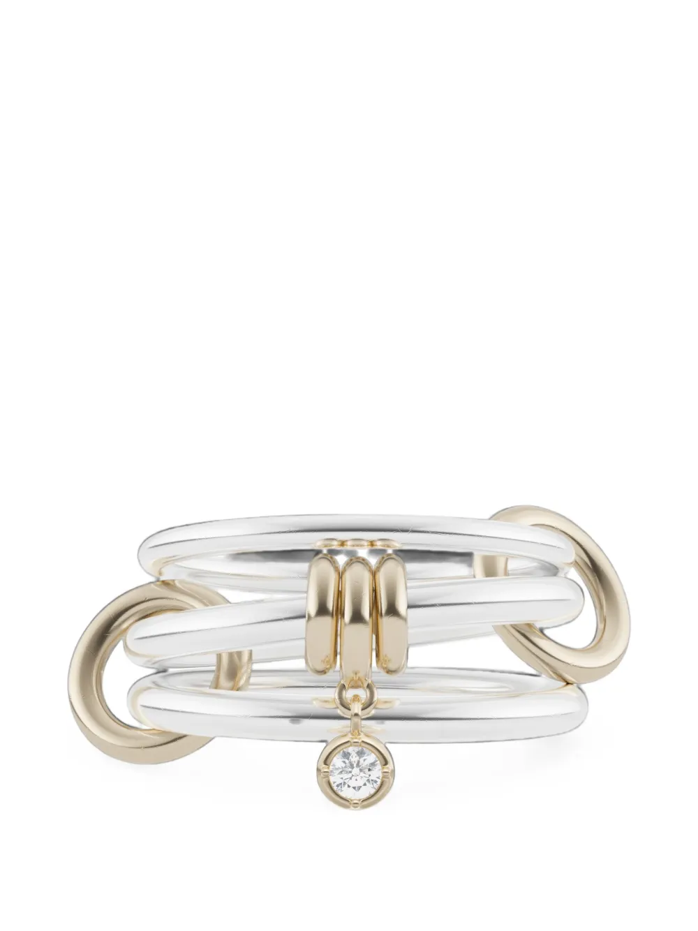 Spinelli Kilcollin Anello Piera con diamanti - Argento