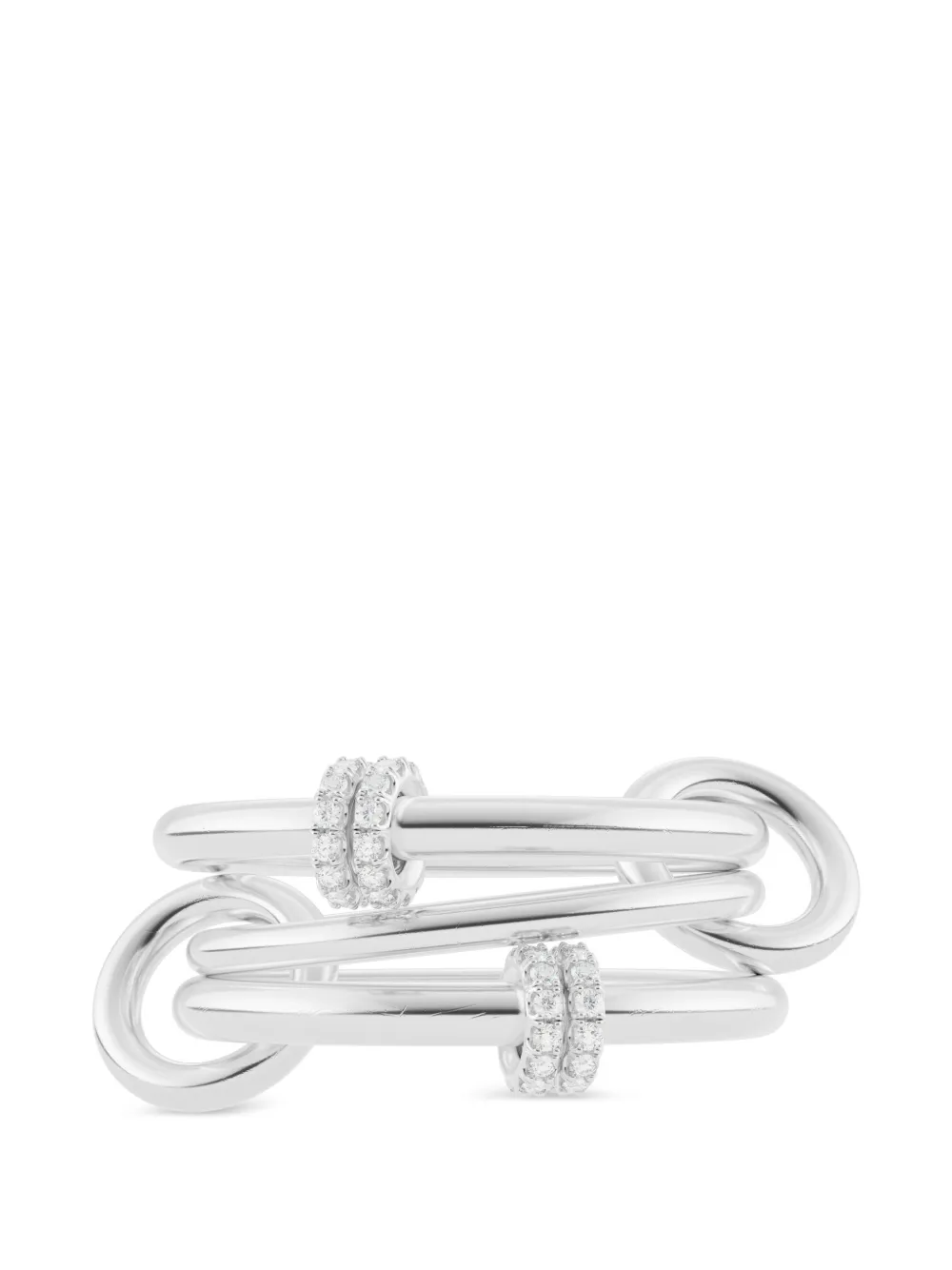 Spinelli Kilcollin Anello Jovie con diamanti - Argento