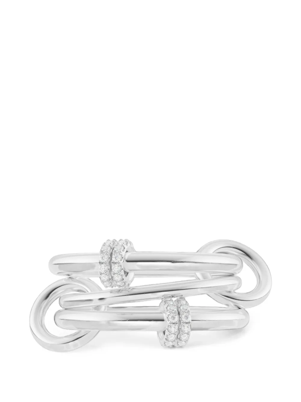 Spinelli Kilcollin Anello Jovie con diamanti - Argento
