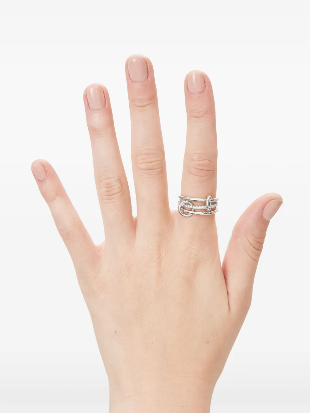 Spinelli Kilcollin Anello Sonny con diamanti - Argento