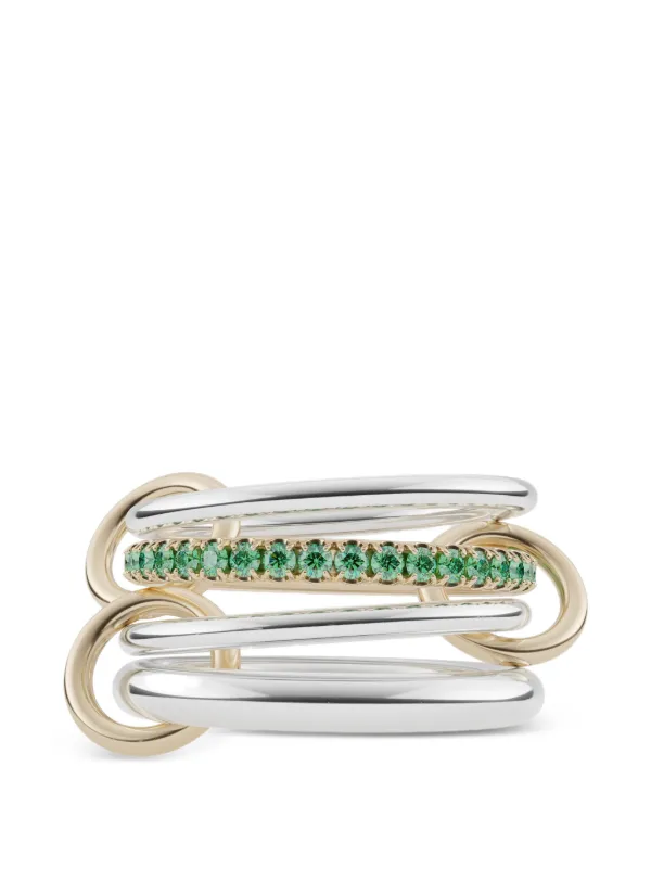 Spinelli Kilcollin Nimbus Emerald Ring in Silver