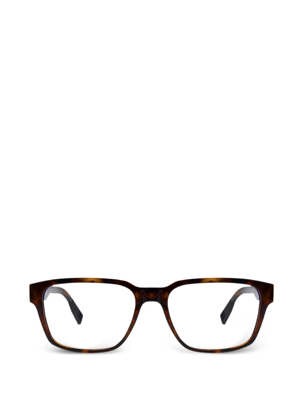 Lacoste rectangle-frame glasses - Marrone