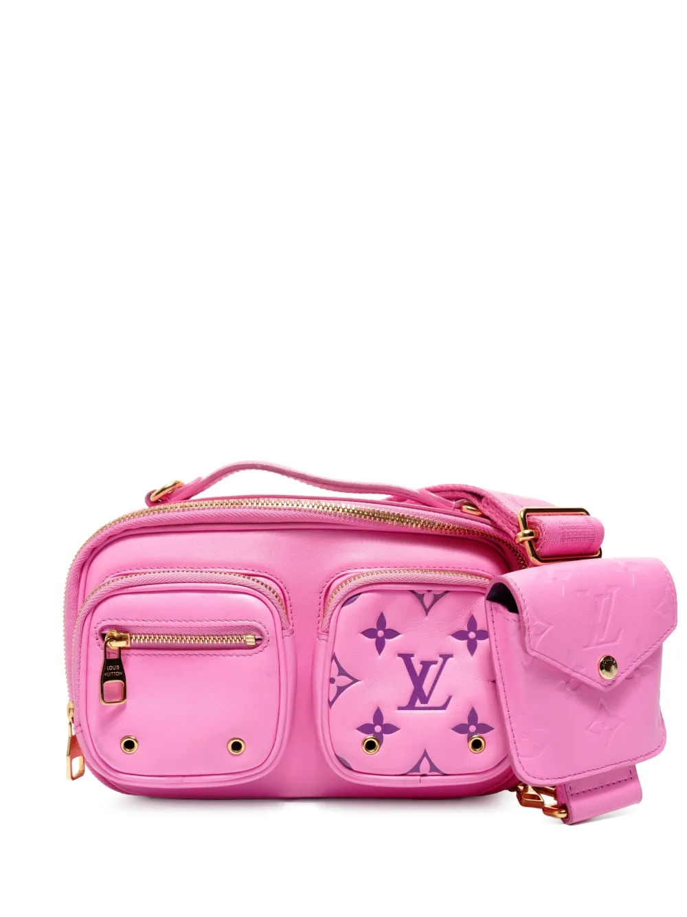 Louis Vuitton Pre-Owned 2021-2025 Utility Monogram shoulder bag - Rosa