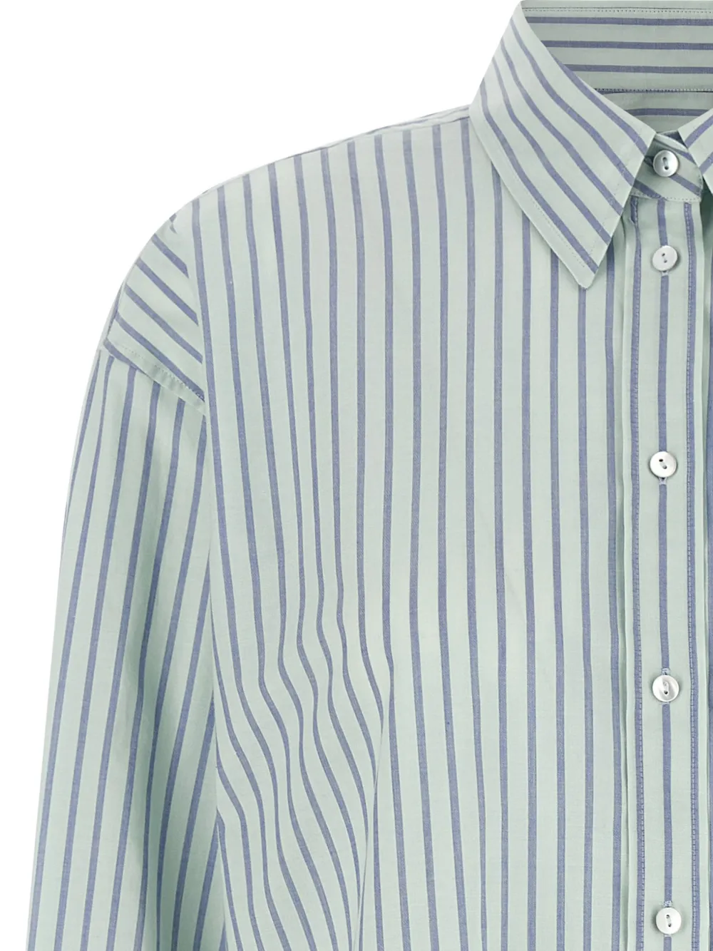  Xacus Camisa A Rayas De Algodón - Verde 