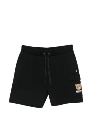 【新品タグ付】モスキーノ厚地ブラックショートパンツ ジッパーポケットタッセル付き Moschino（モスキーノ）メンズ ショートパンツ＆ハーフパンツ - FARFETCH