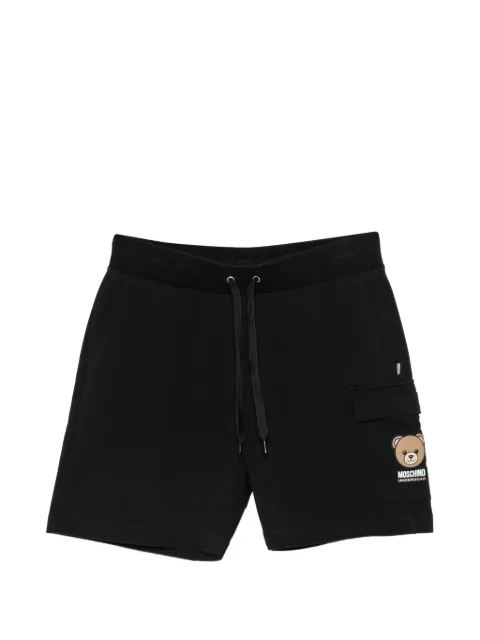 Moschino logo-print track short