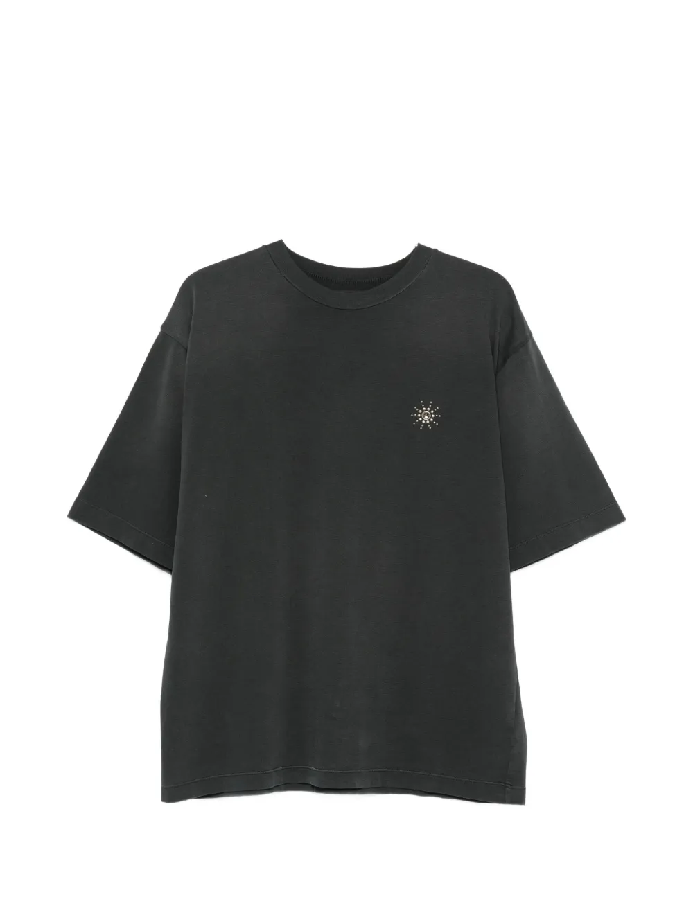 Htc Los Angeles stud-embellished logo-print T-shirt - Nero