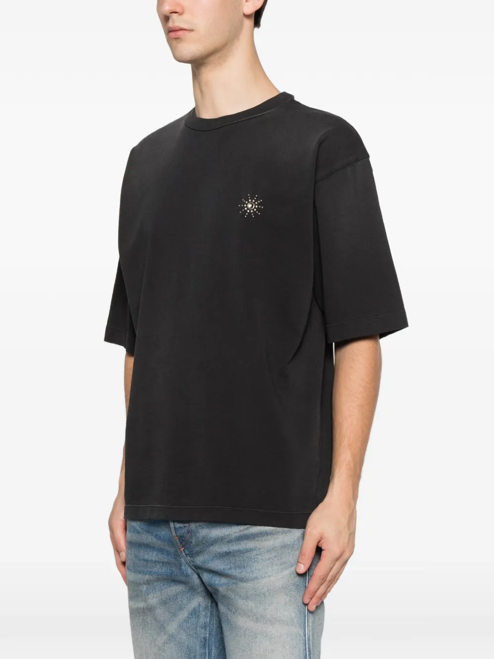 Htc Los Angeles T-shirt met logoprint Zwart