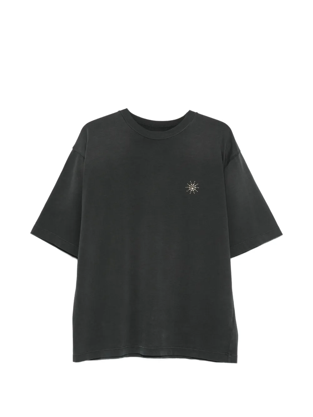 Htc Los Angeles stud-embellished logo-print T-shirt - Nero