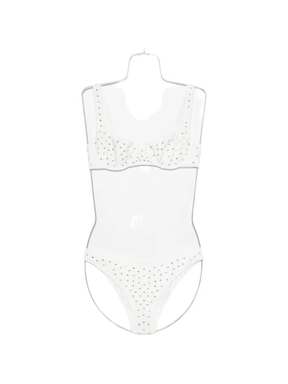 Oséree gem-embellished underwired bikini - Weiß