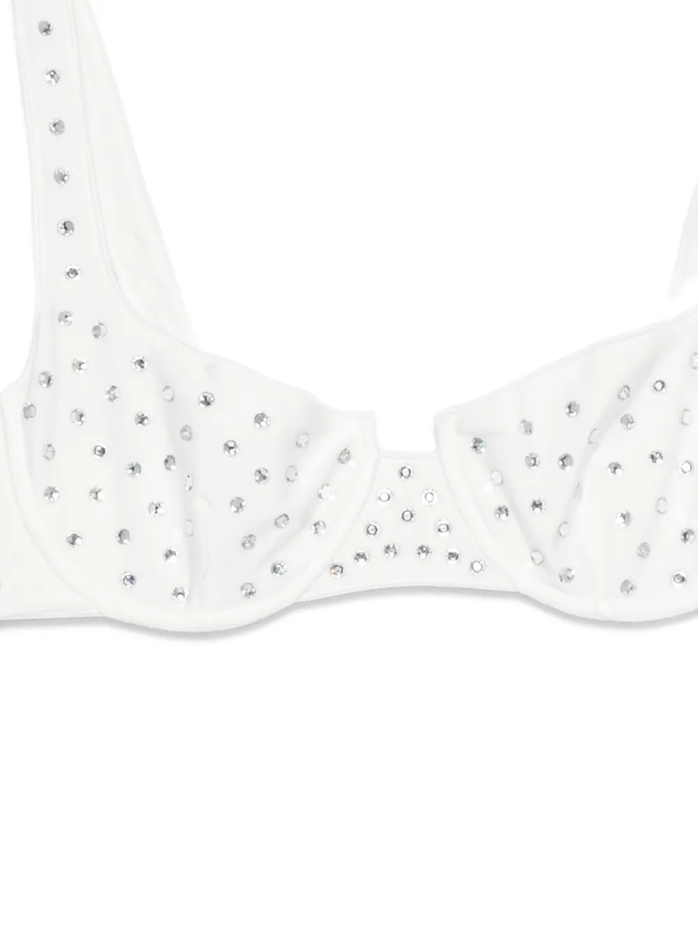 Oséree Bikini verfraaid met edelstenen Wit