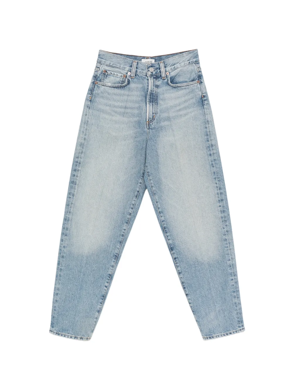 AGOLDE faded pressed-crease jeans - Blu
