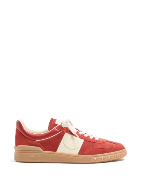 Valentino Garavani Upvillage low top trainers in split leather and calfskin nappa leather