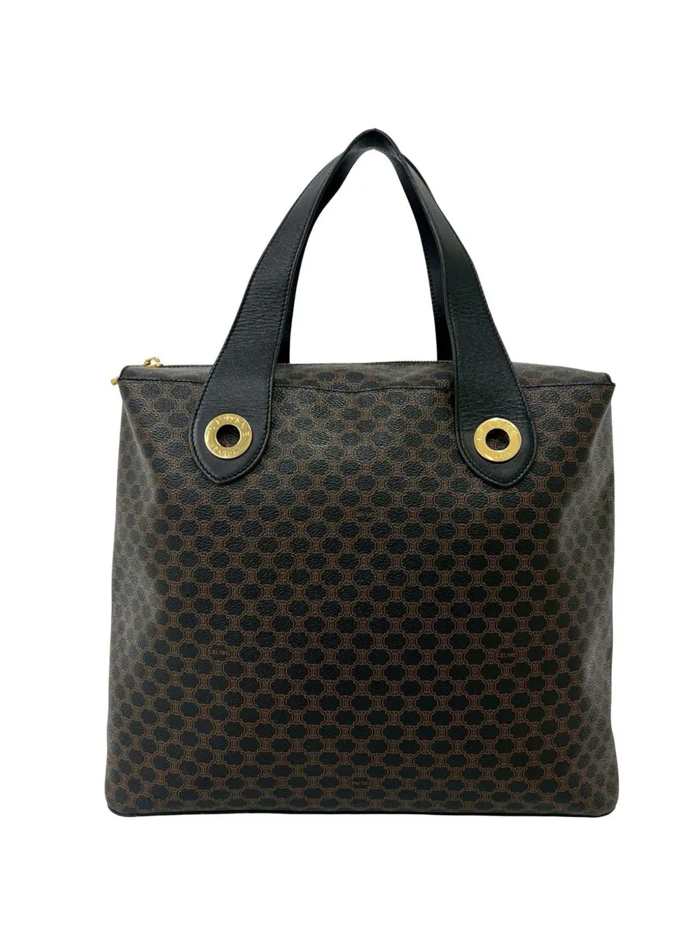 Celine Pre-Owned 1998 Macadam Coated Canvas tote bag - Nero