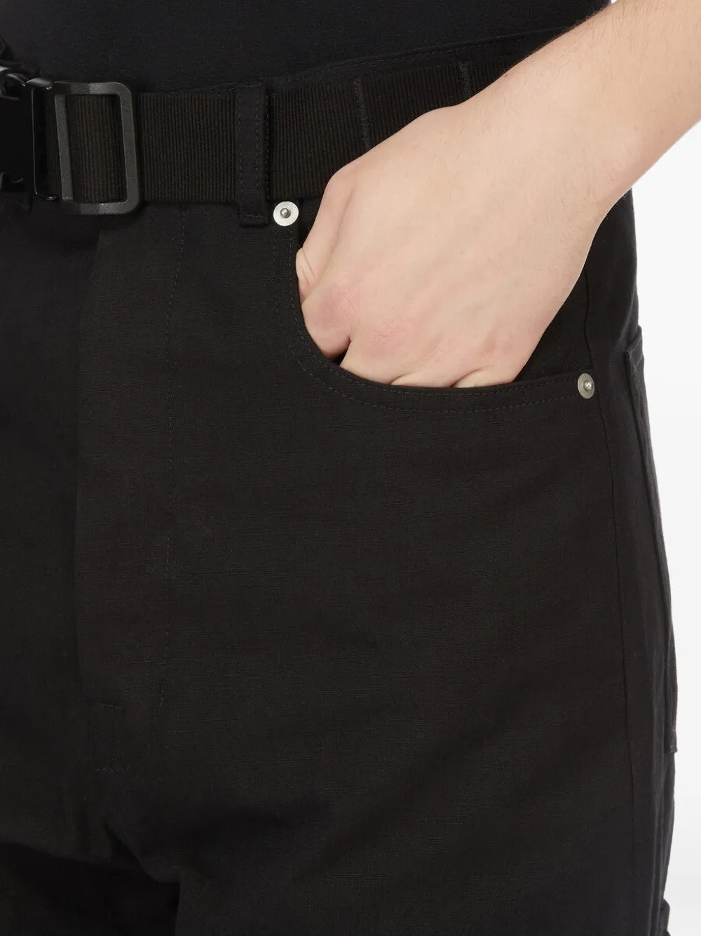 Rick Owens Geth cargo broek met ceintuur Zwart