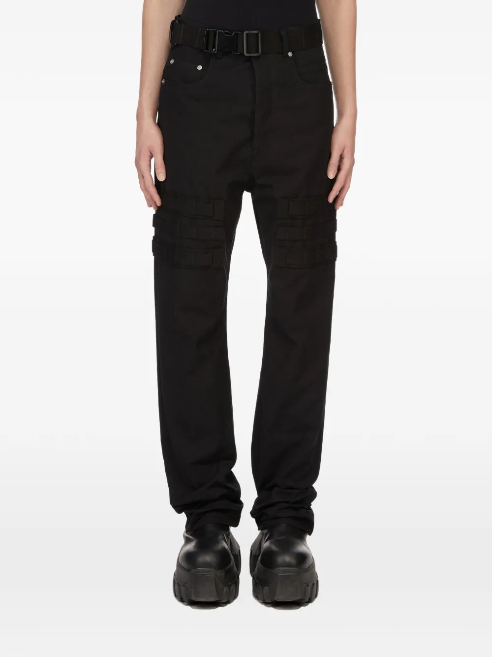 Rick Owens Geth cargo broek met ceintuur Zwart