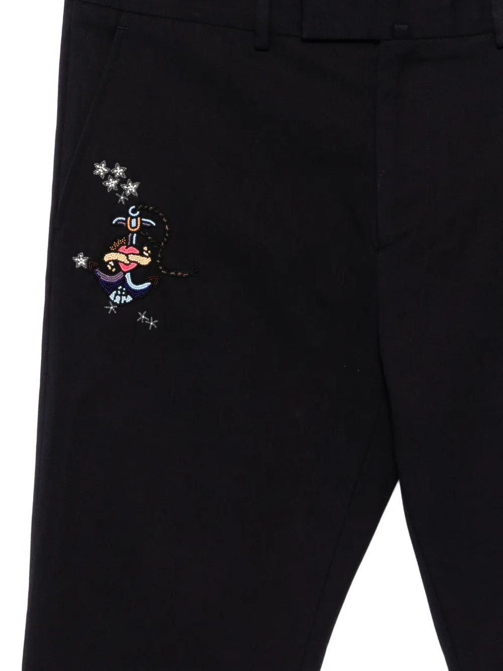 Valentino Garavani Pantalon met geborduurde kralen Zwart