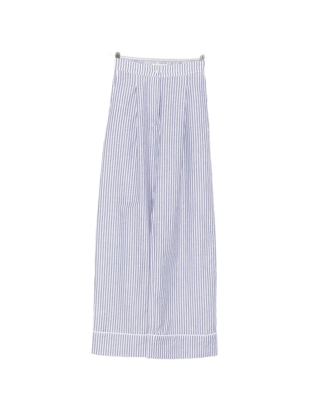 Riviera striped-pattern pants - Bianco