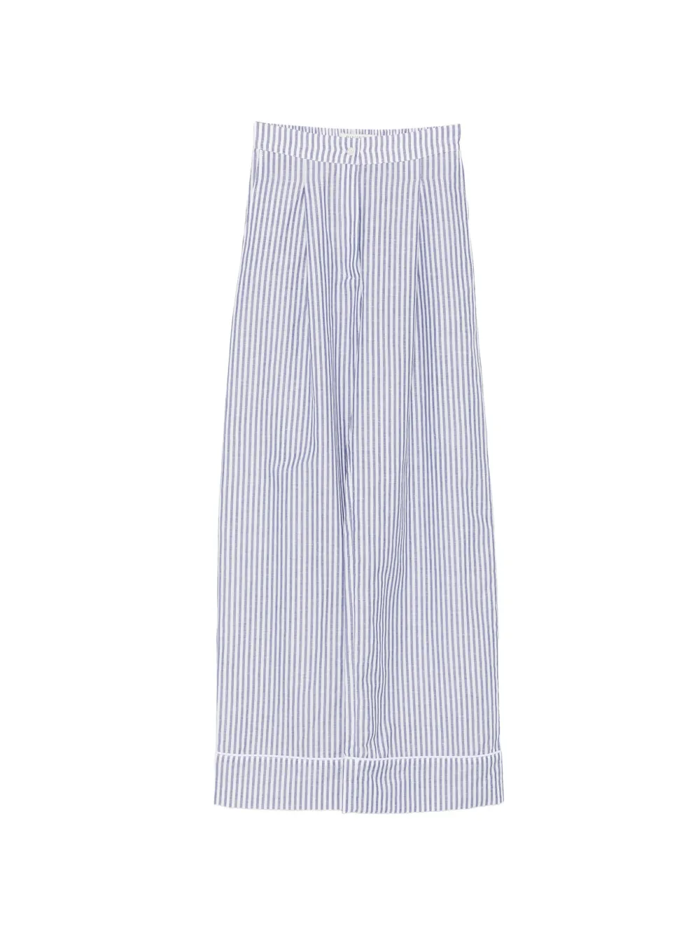 Riviera striped-pattern pants - Bianco