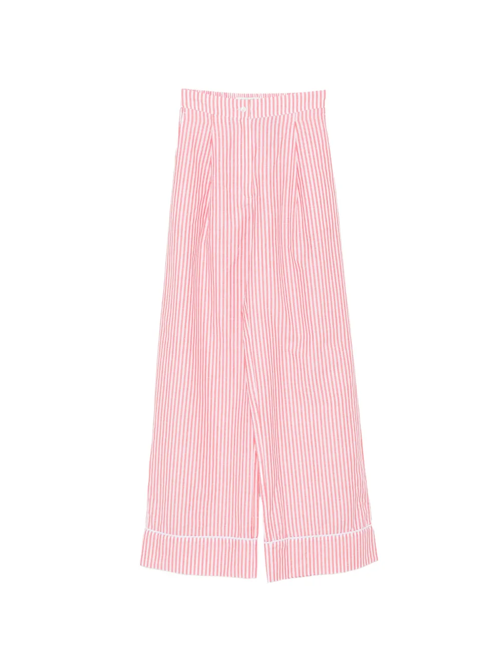 Riviera striped-pattern pants - Rosso