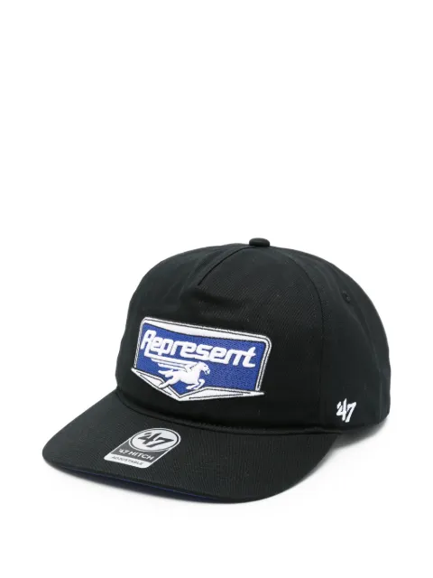 Represent logo-embroidered baseball cap