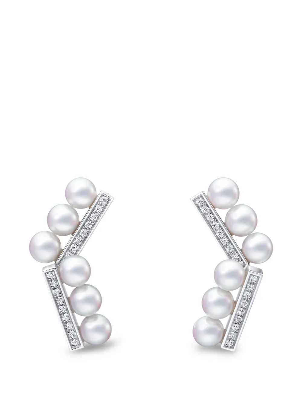 TASAKI Balance Neo pearl and diamond earrings - Silber
