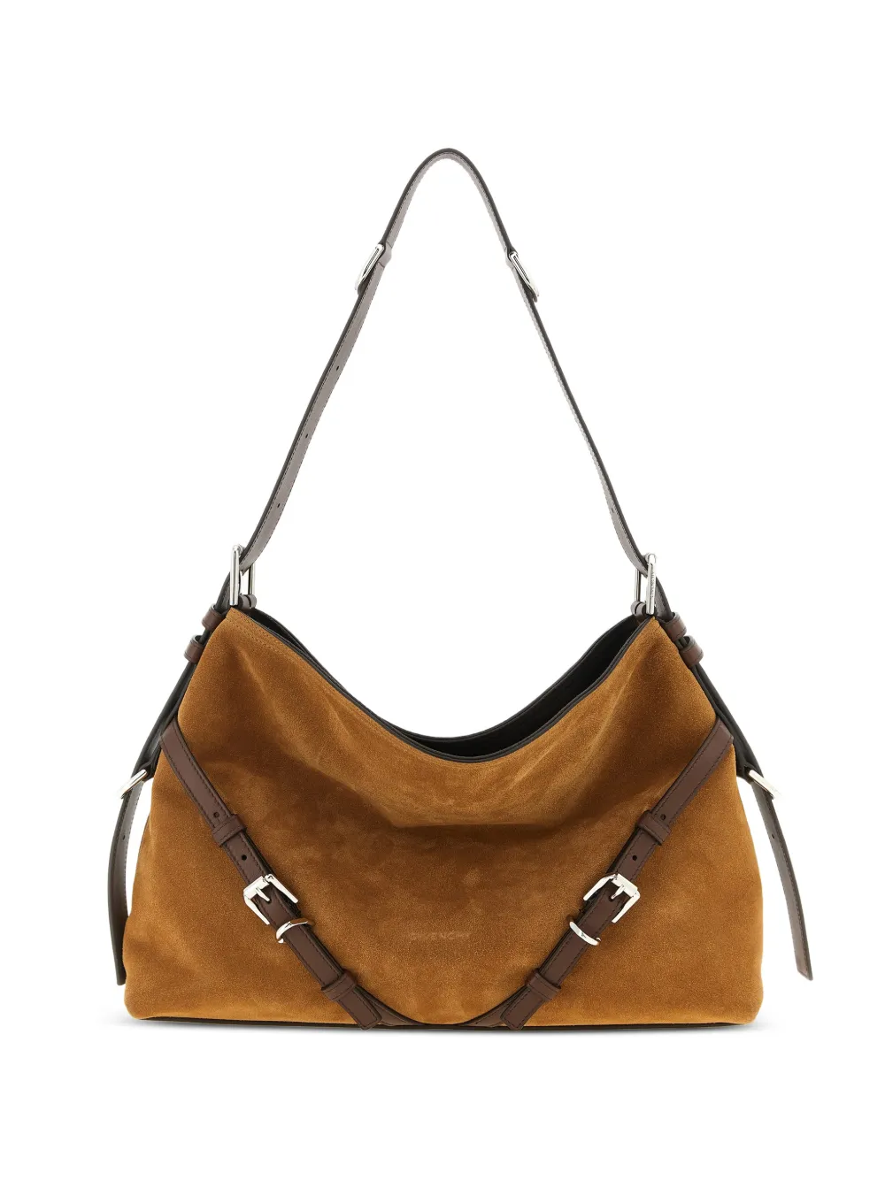 Givenchy medium Voyou suede shoulder bag - Marrone
