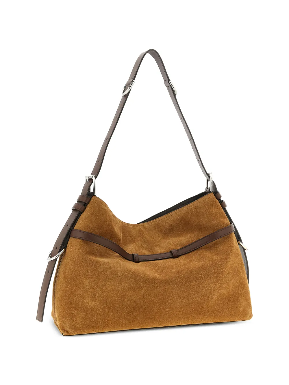 Givenchy Medium Voyou suède en leren tas Bruin