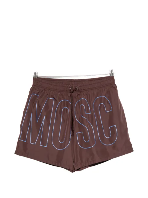 Moschino logo-print drawstring swim shorts