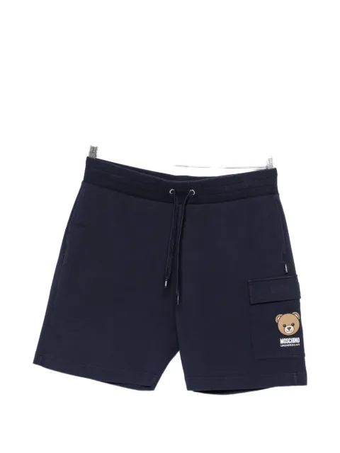 Moschino logo-print track shorts