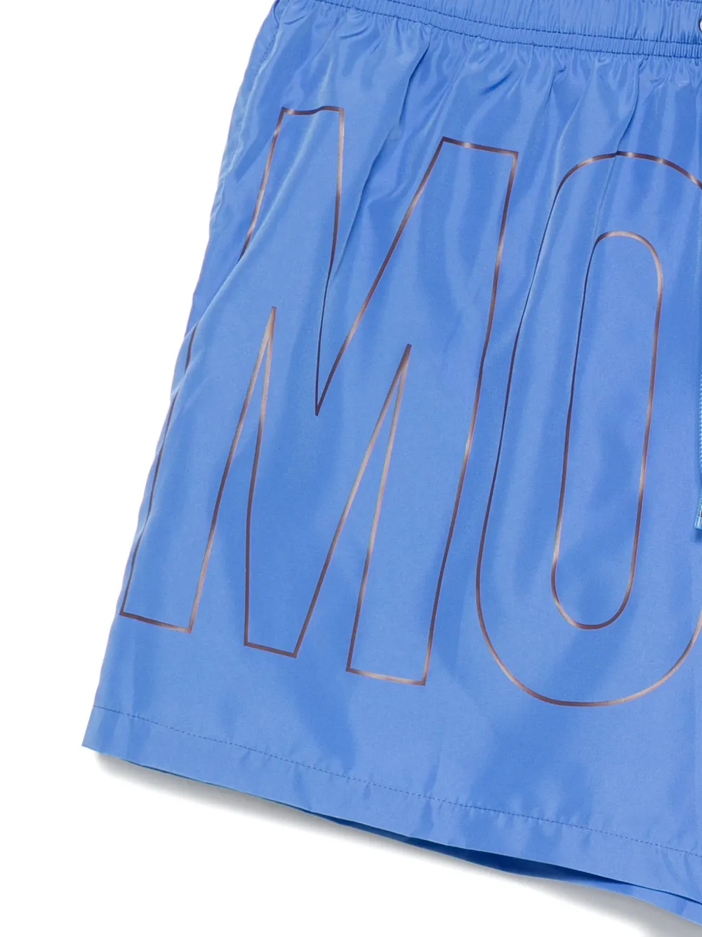 Moschino Zwembroek met logoprint Blauw