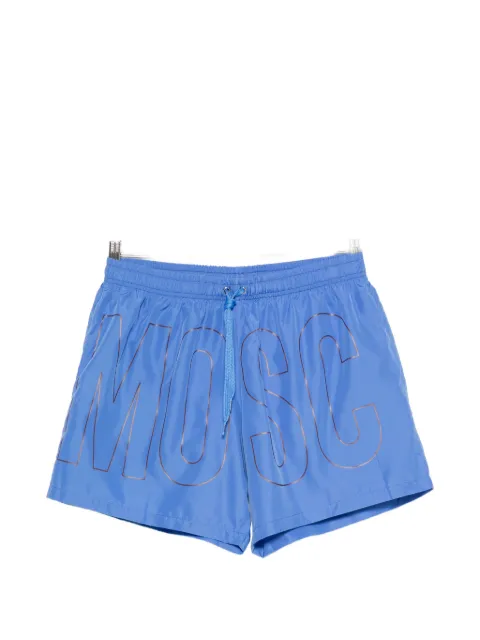 Moschino logo-print swim shorts