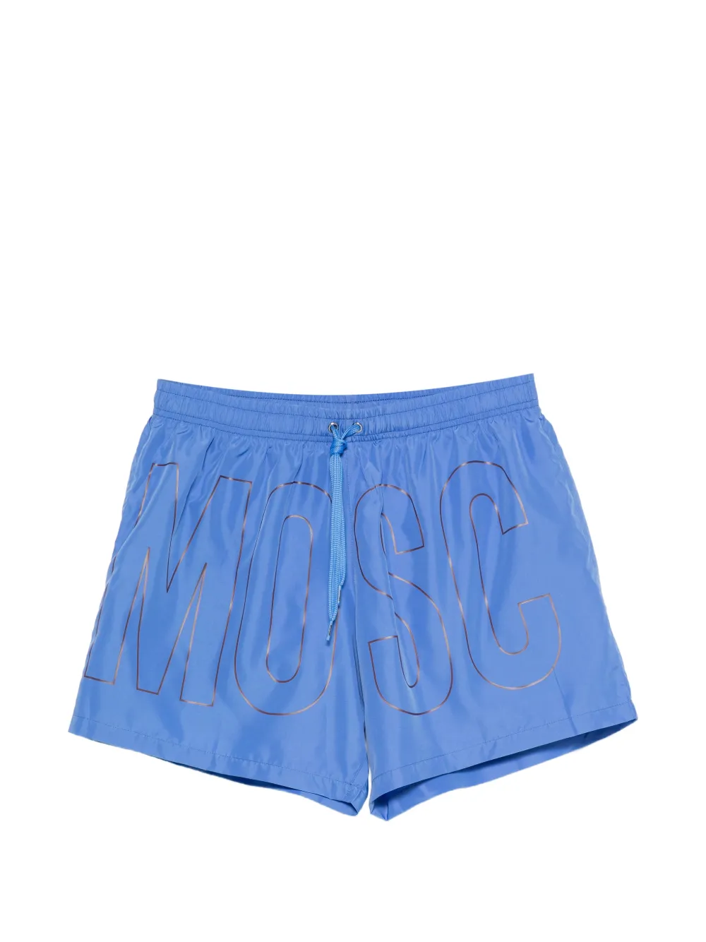 Moschino logo-print swim shorts - Blu