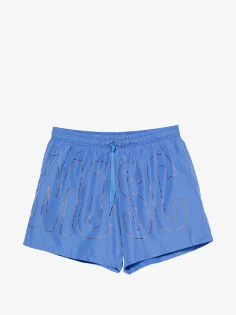 Moschino shorts de playa con logo estampado