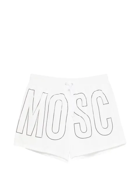 Moschino logo-print drawstring swim shorts