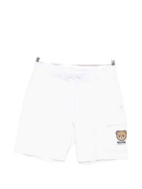 Moschino logo-print track shorts