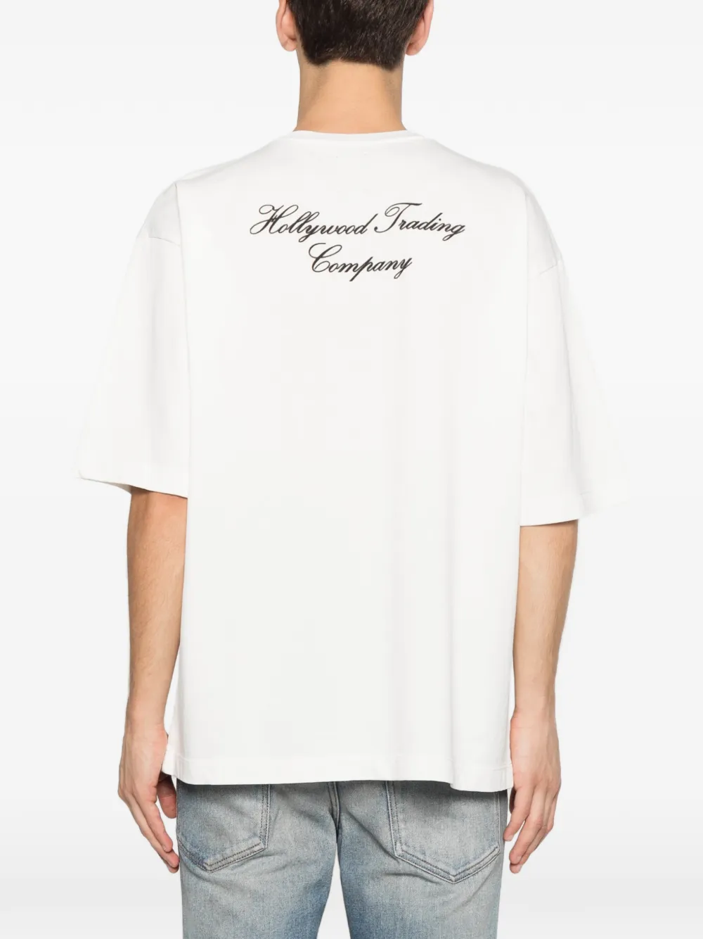 Htc Los Angeles T-shirt verfraaid met studs Wit