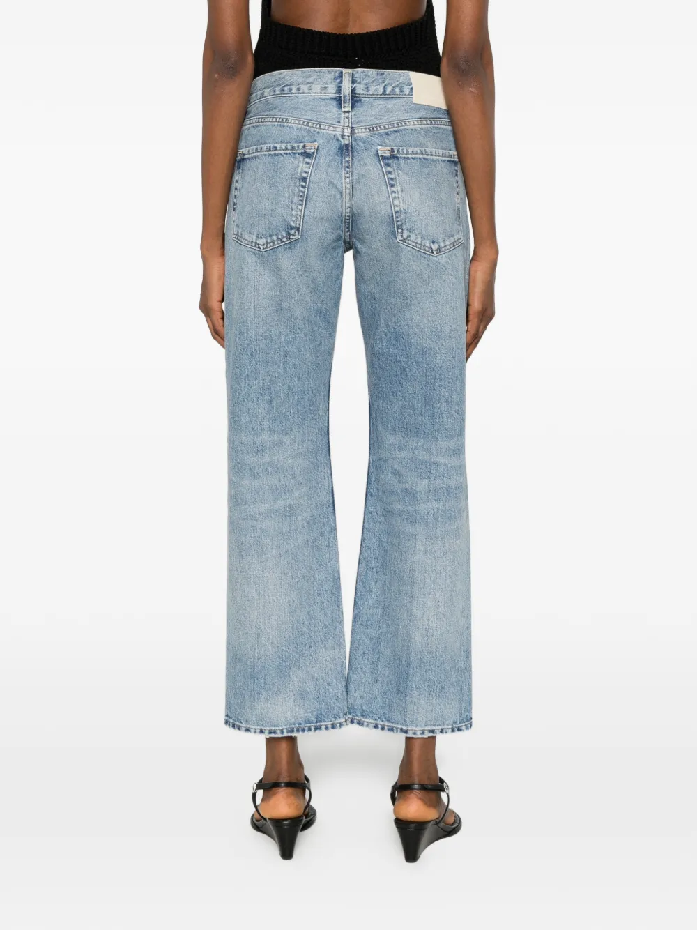 Citizens of Humanity Faye straight jeans met vervaagd effect Blauw
