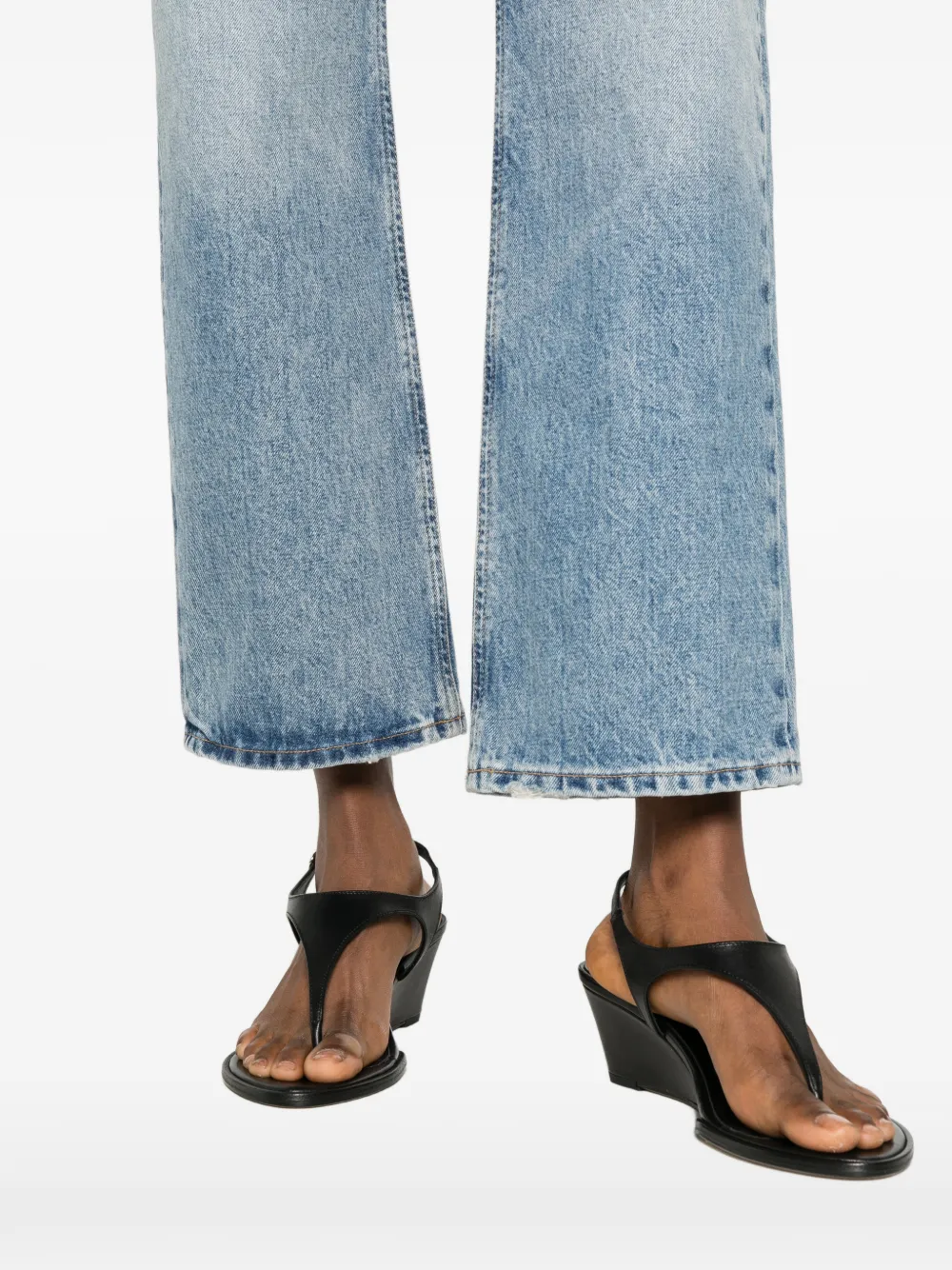 Citizens of Humanity Faye straight jeans met vervaagd effect Blauw