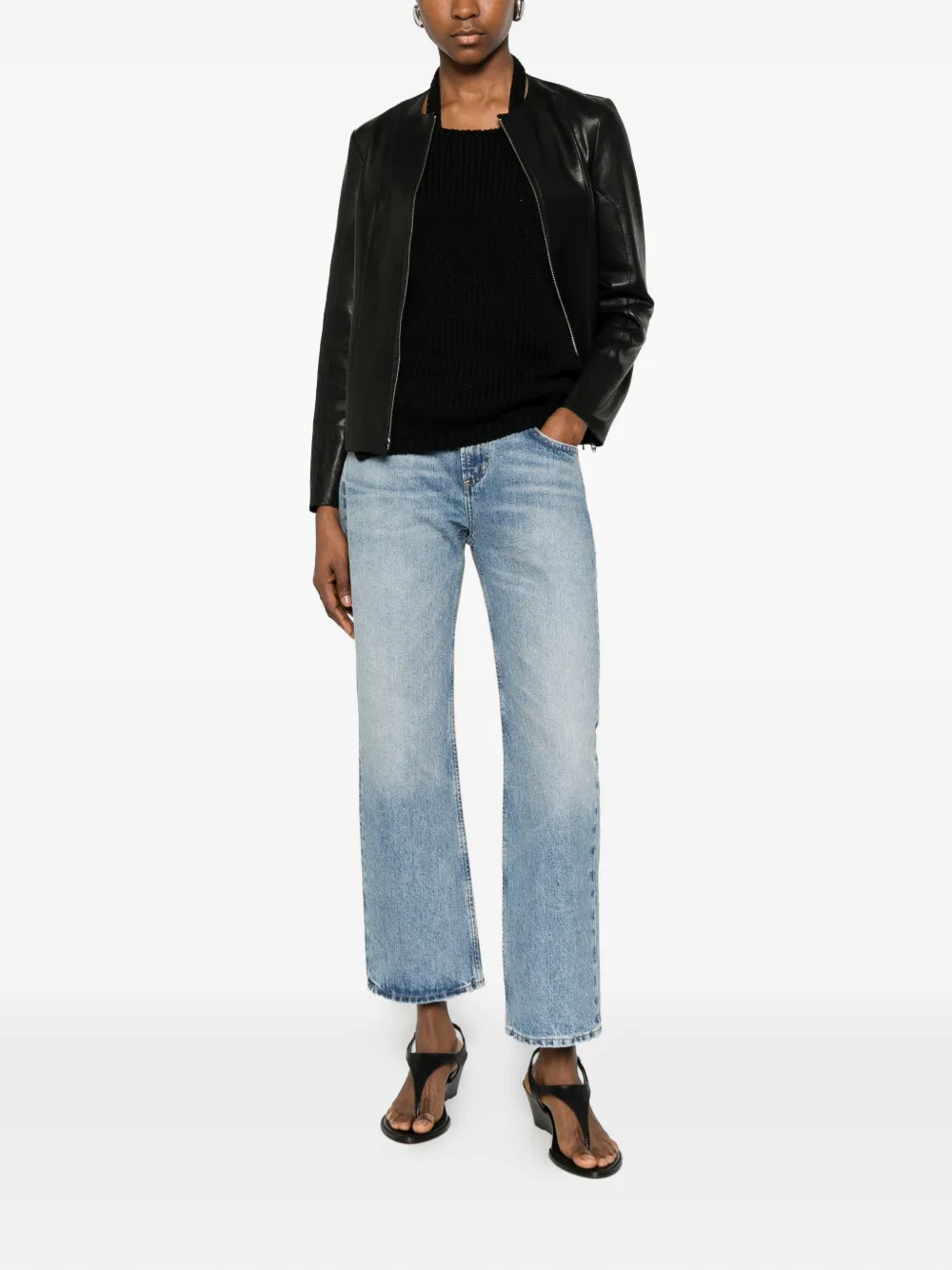 Citizens of Humanity Faye straight jeans met vervaagd effect Blauw
