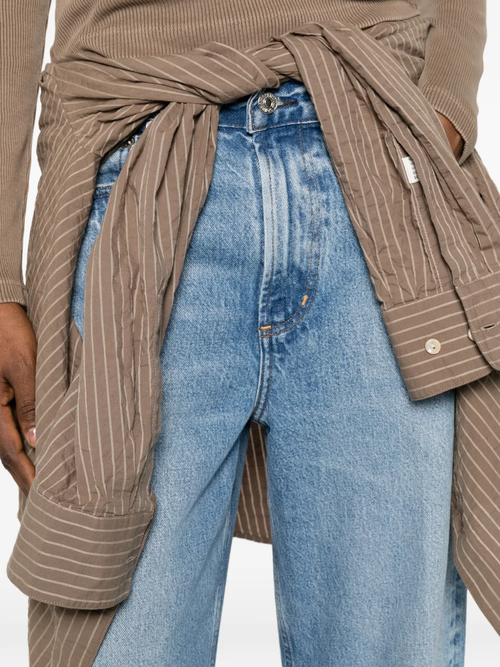 Citizens of Humanity Miro jeans met vervaagd effect en wijde pijpen Blauw