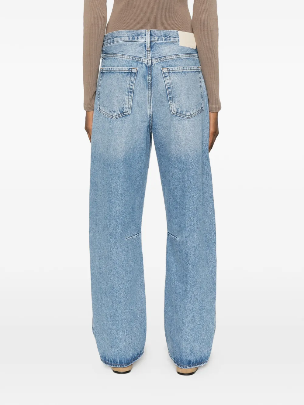 Citizens of Humanity Miro jeans met vervaagd effect en wijde pijpen Blauw