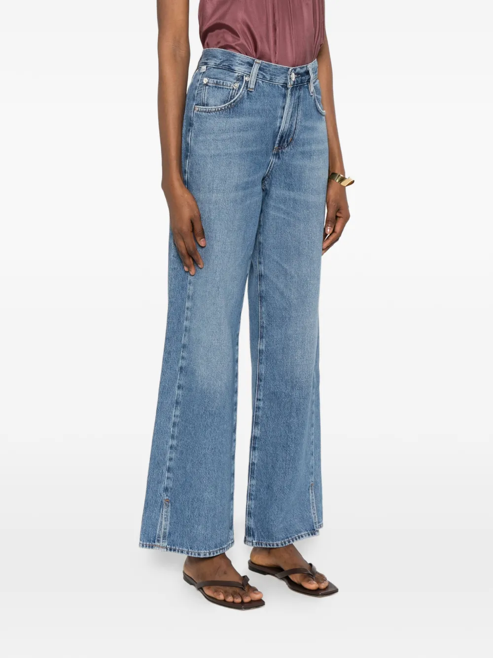 Citizens of Humanity Jeans met zijsplit Blauw